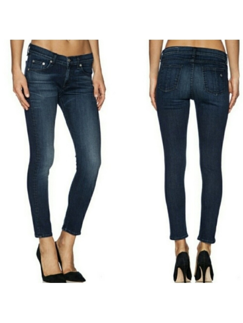 Rag & Bone Capri Skinny Jeans in Southport Wash